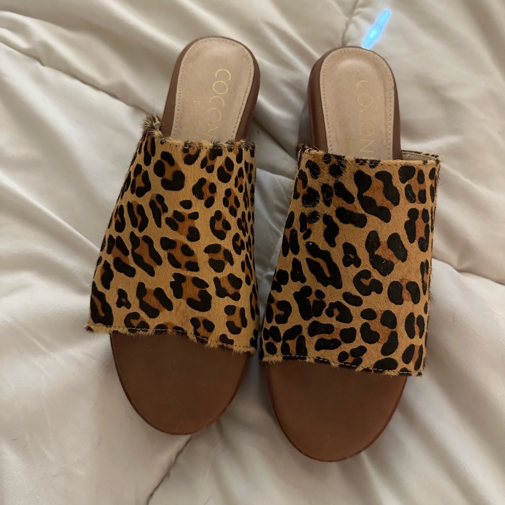 Leopard Print Platform Slides. Size 7m - image 5